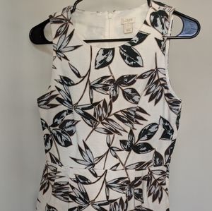 Jcrew short printed dress with pocket